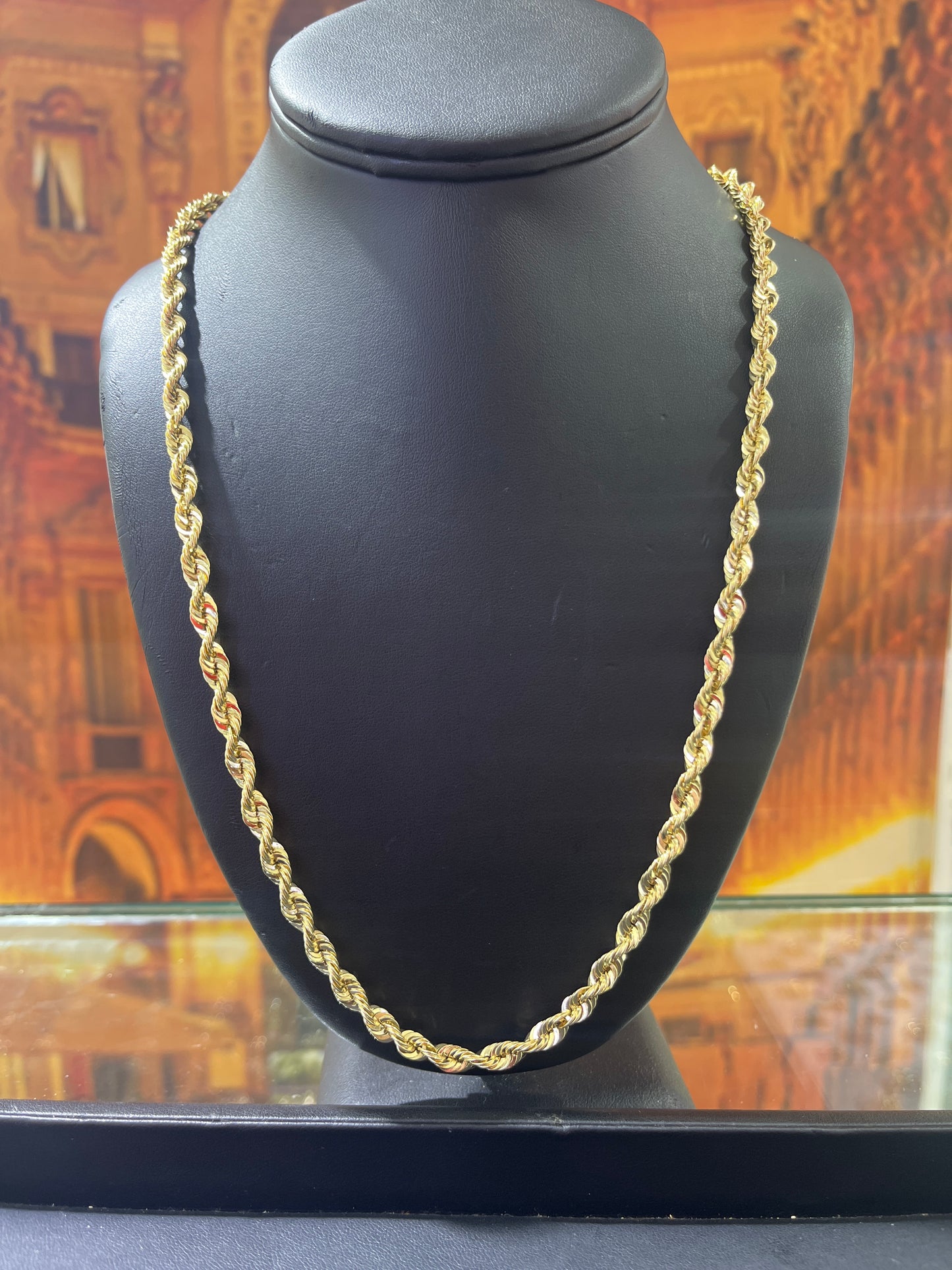 14KT Gold Chain - Rope Design 5.5mm