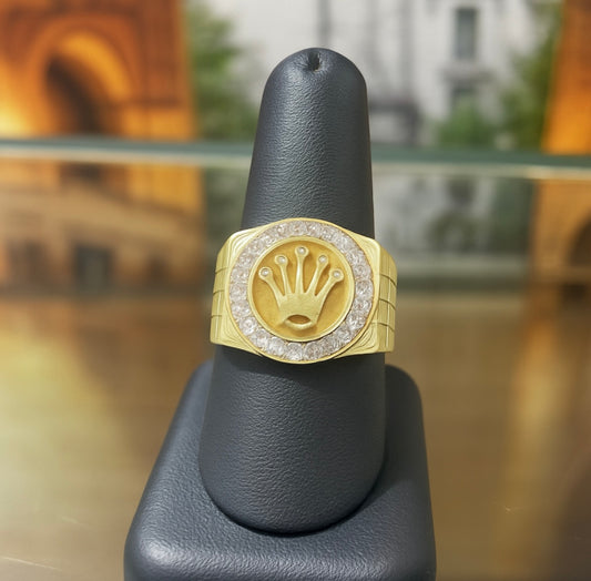14KT Gold Ring - Crown Design 20mm