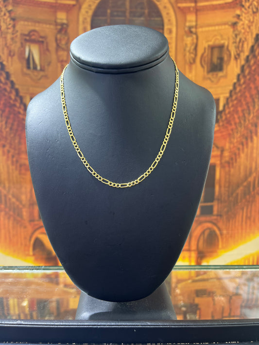 14KT Gold Chain - 3.5mm Figaro Design