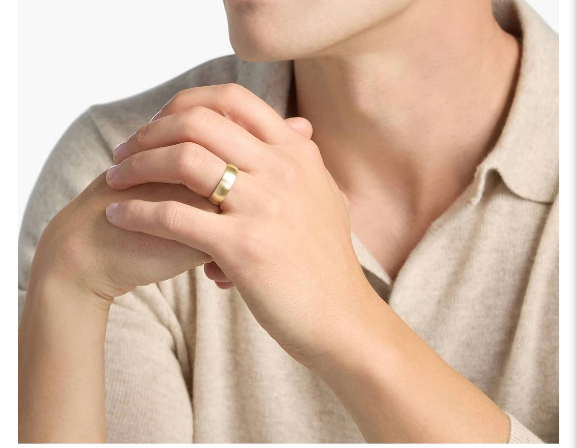 14KT Gold Ring - Wedding Band 6mm