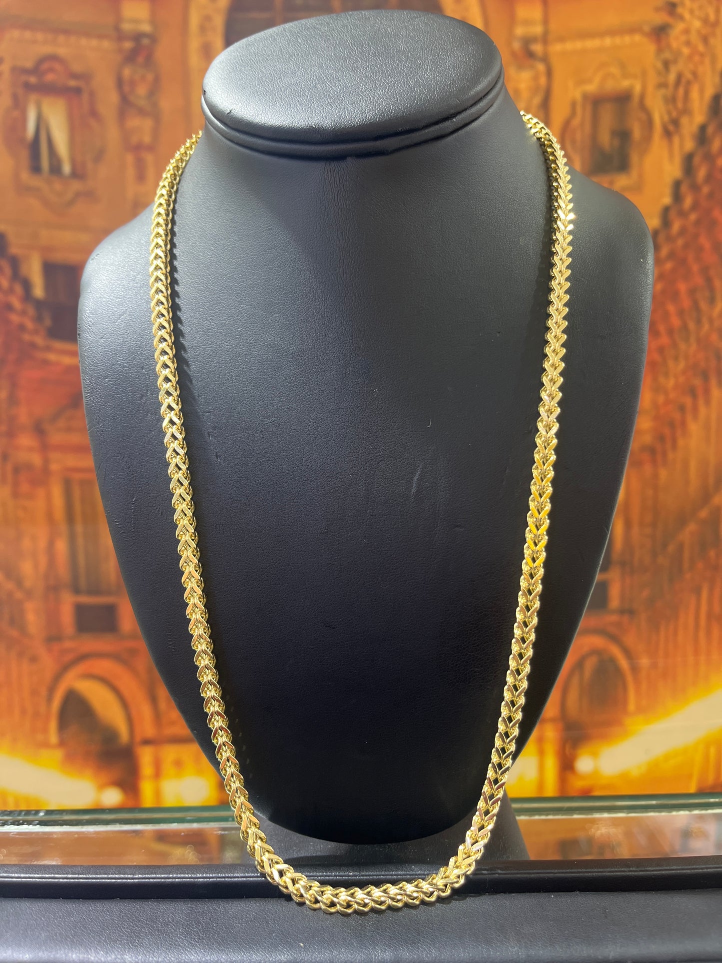 14KT Gold Chain - 5mm Franco Design