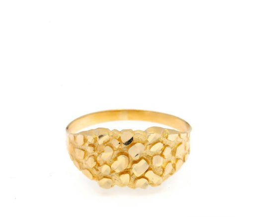 14KT Gold Ring - Nugget Design (Custom Size)
