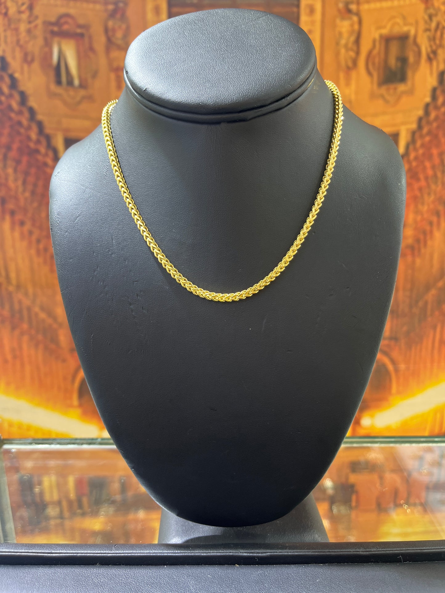 14KT Gold Chain - 4mm Franco Design
