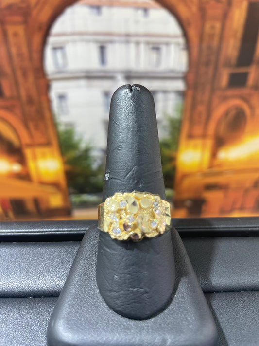 14KT Gold Ring - Nugget Design
