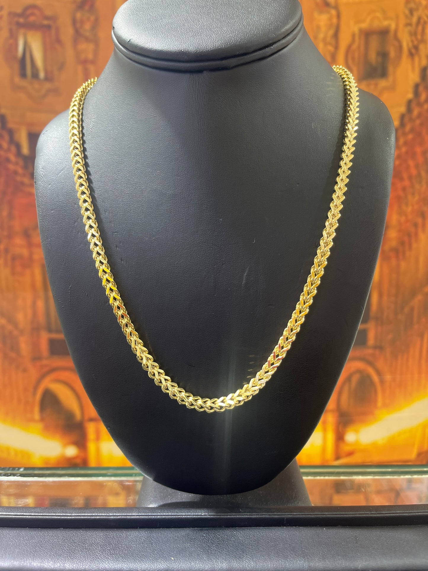 14KT Gold Chain - 5mm Franco Design