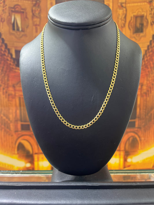 14KT Gold Chain - 4.8mm Cuban Design