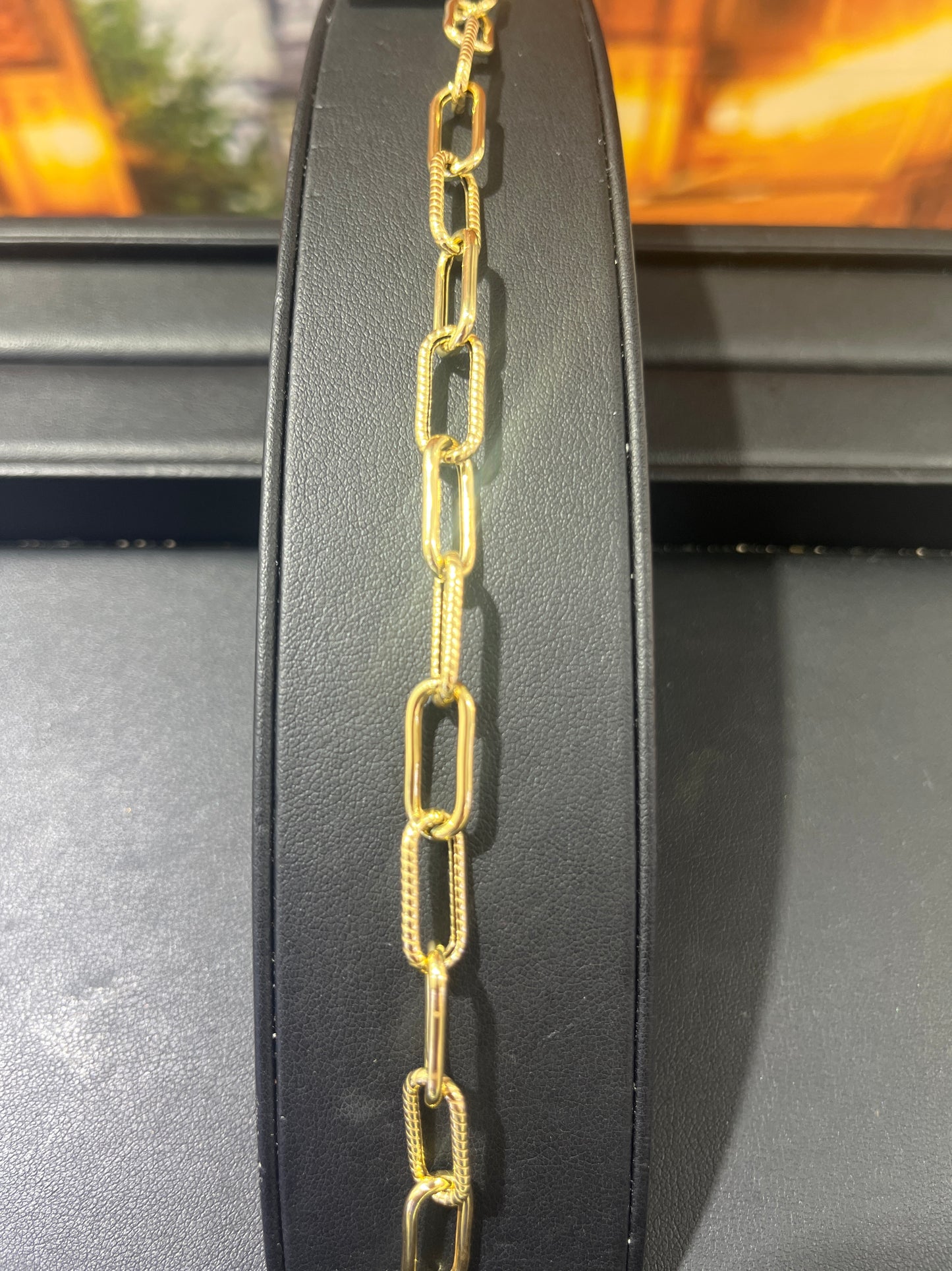 14KT Gold Bracelet - 7mm Paperclip Design
