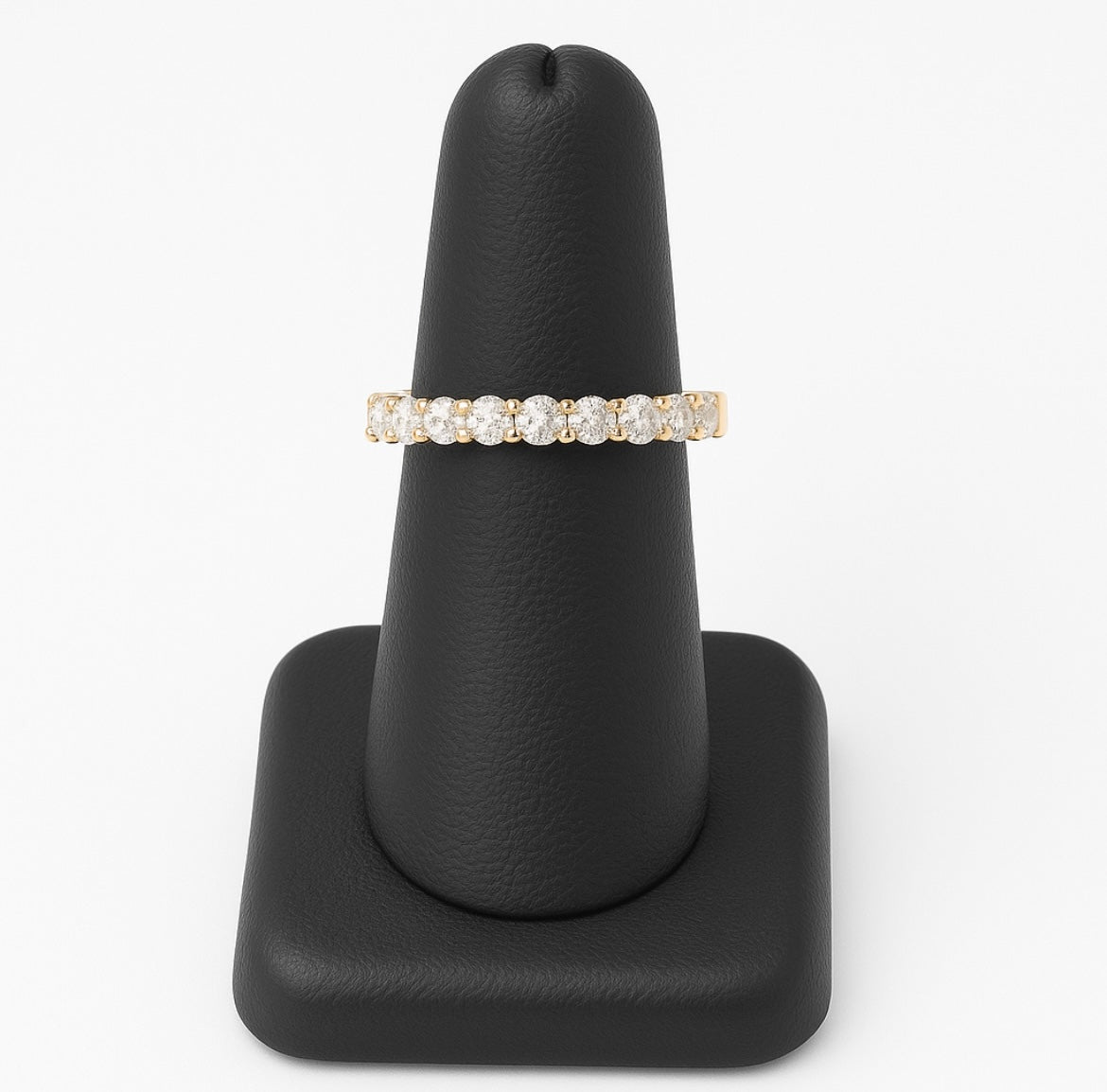 Diamond Ring - Wedding Band 13 Diamonds (1.05cts) Half-Way