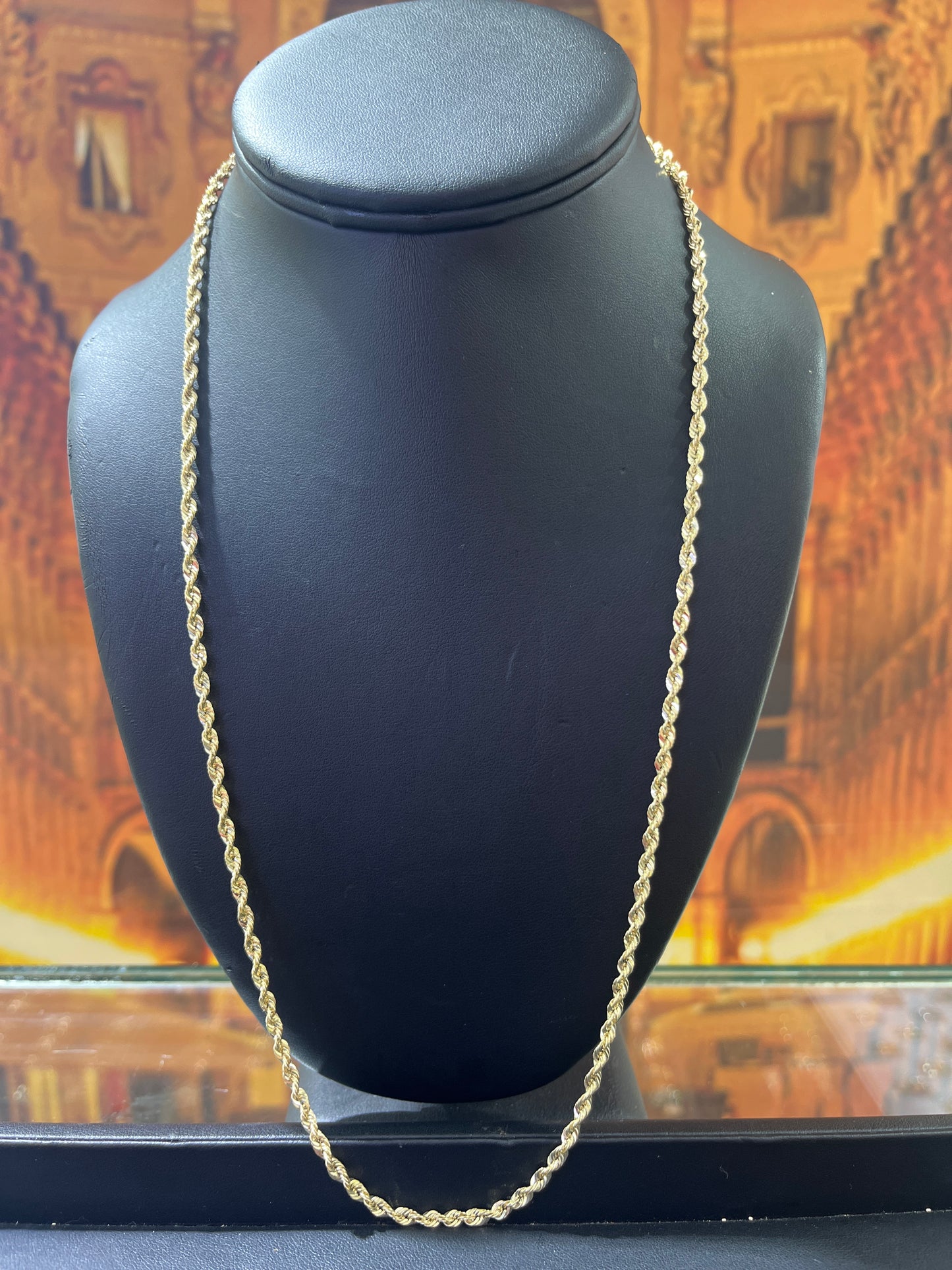 14KT Gold Chain - Rope Design 3.5mm