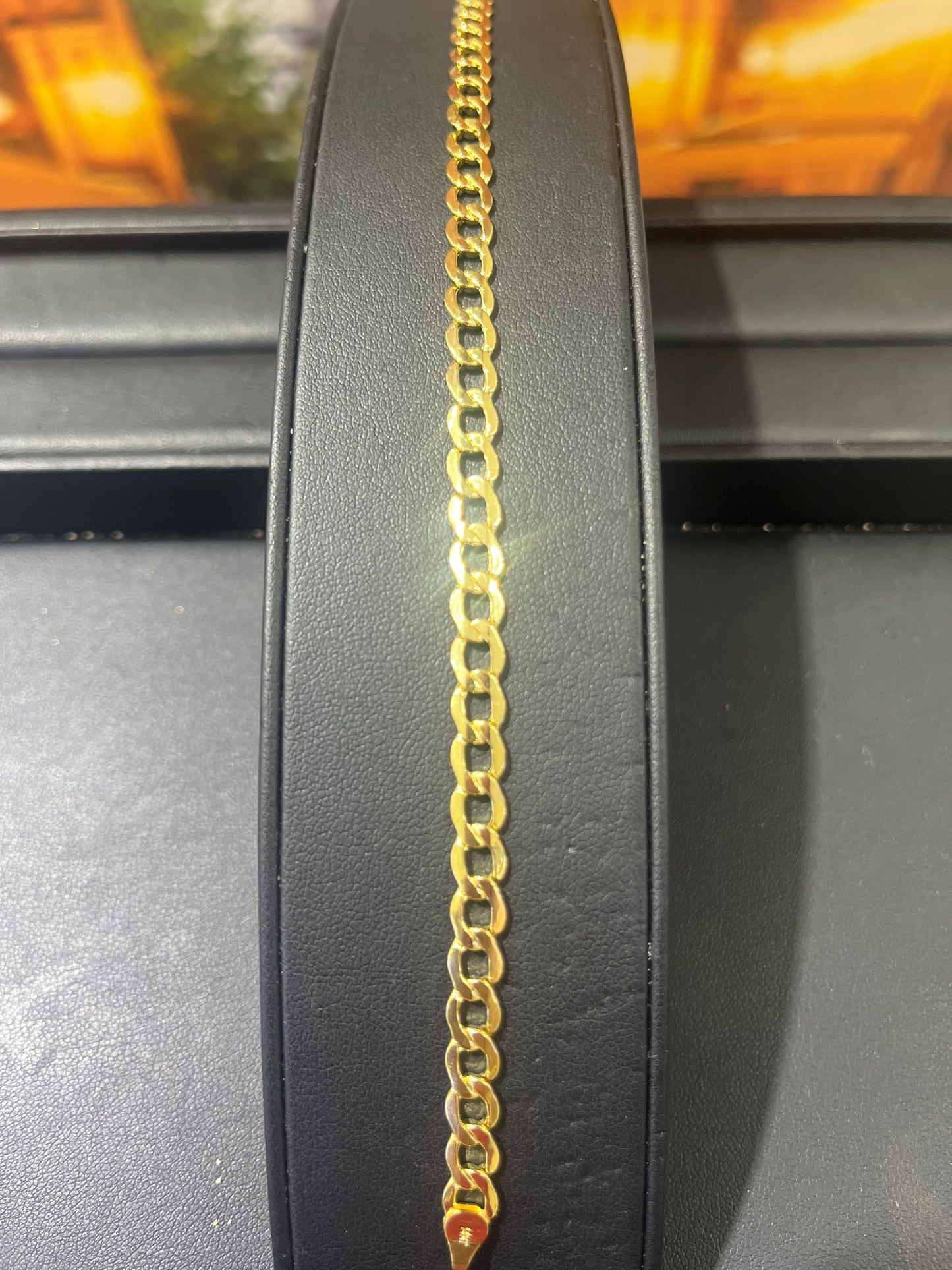 14KT Gold Bracelet - 5.2mm Flat Cuban Design