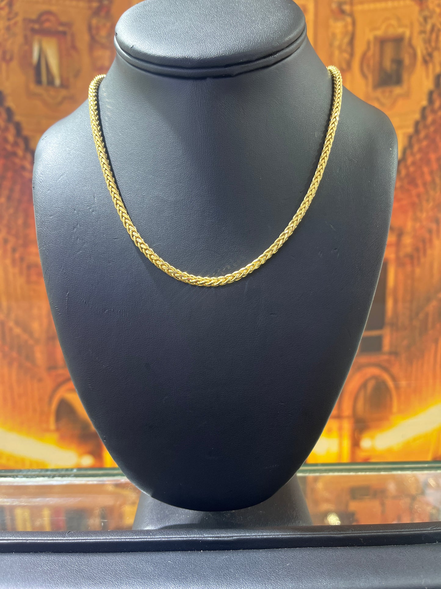14KT Gold Chain - 3mm Palmier Design