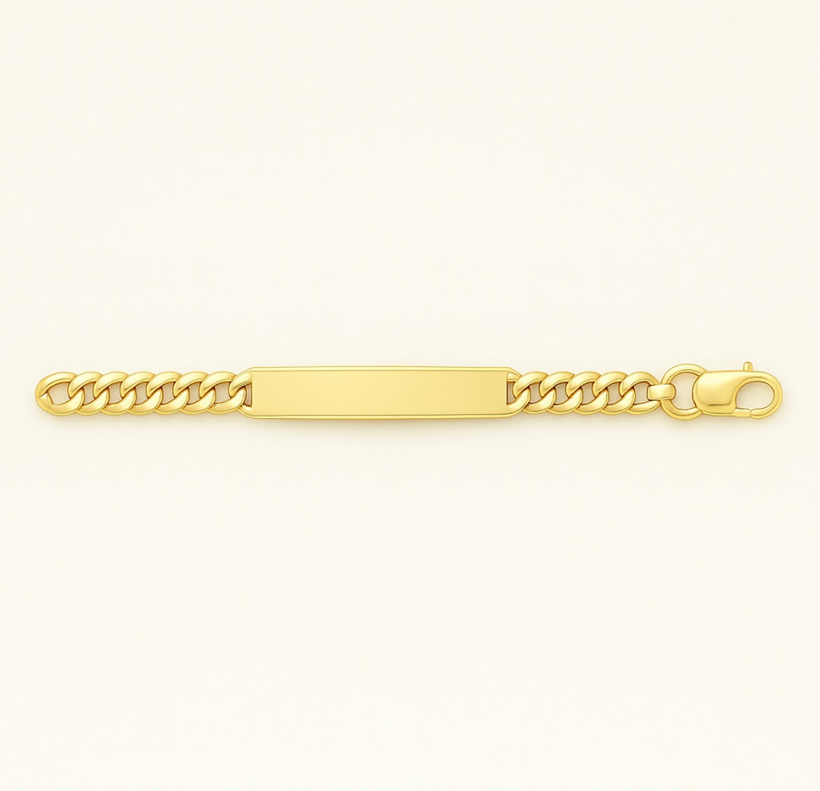 14KT Gold Bracelet - Custom Engraving 6” 2mm