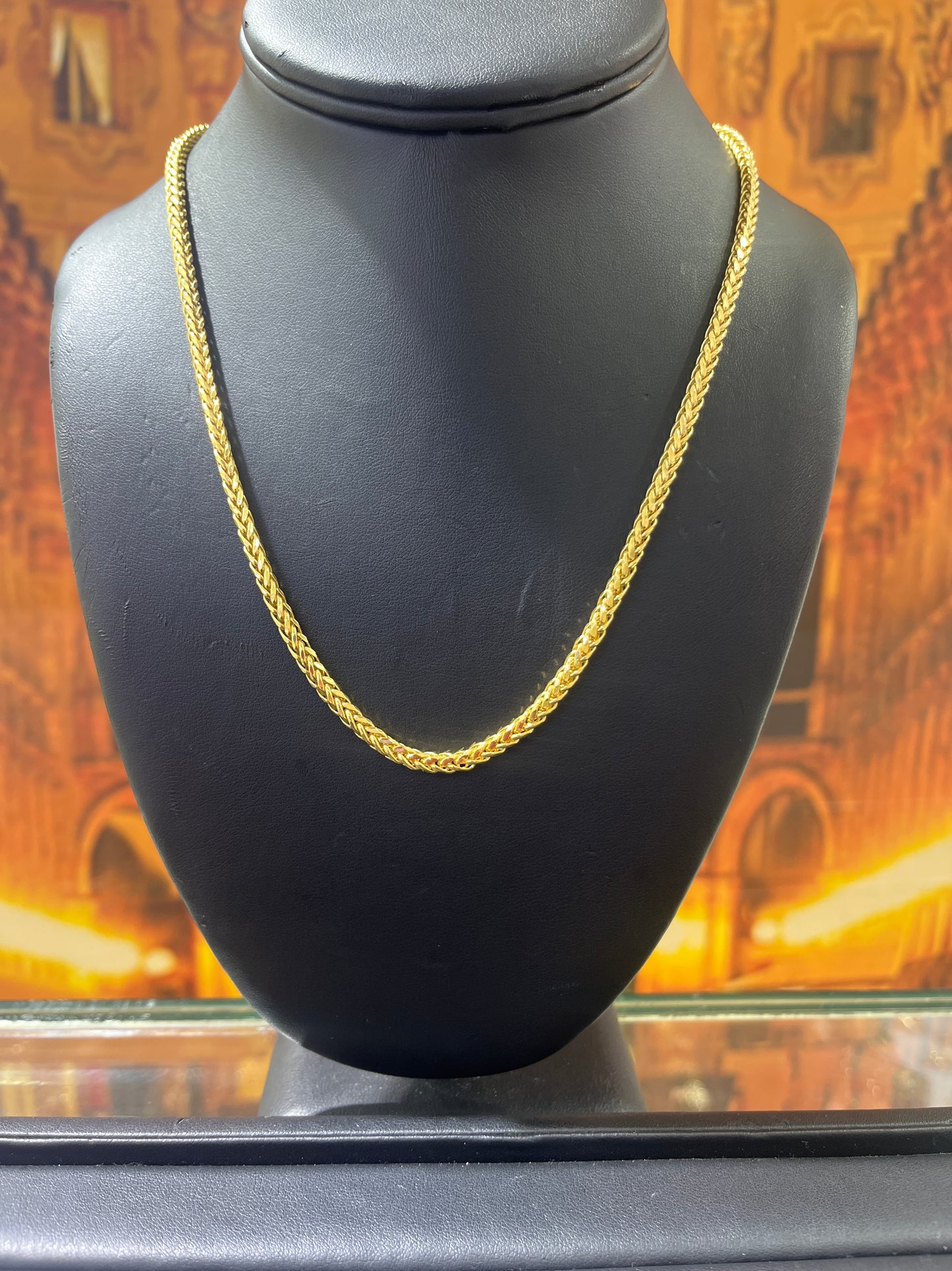 14KT Gold Chain - 3mm Palmier Design