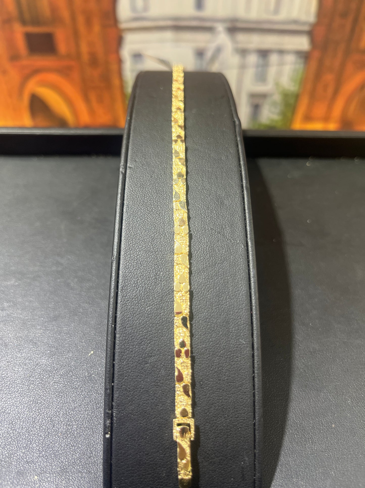 14KT Gold Bracelet - 4mm Nugget Design