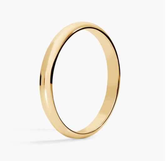 14KT Gold Ring - Wedding Band 3mm (Custom Size)