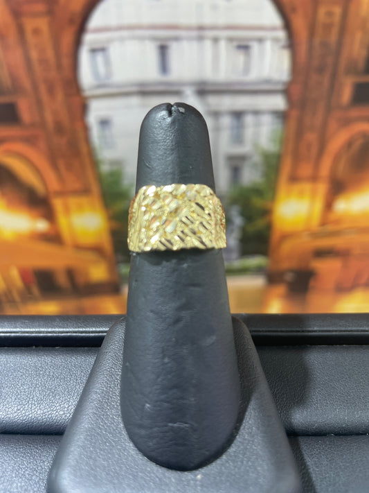 14KT Gold Ring-Nugget Design