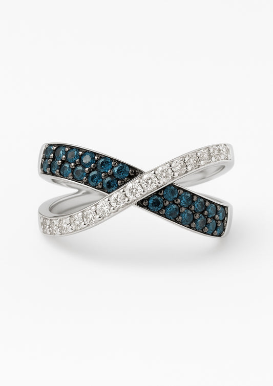 Blue Diamond Ring - 2.00cts set in 14K White Gold