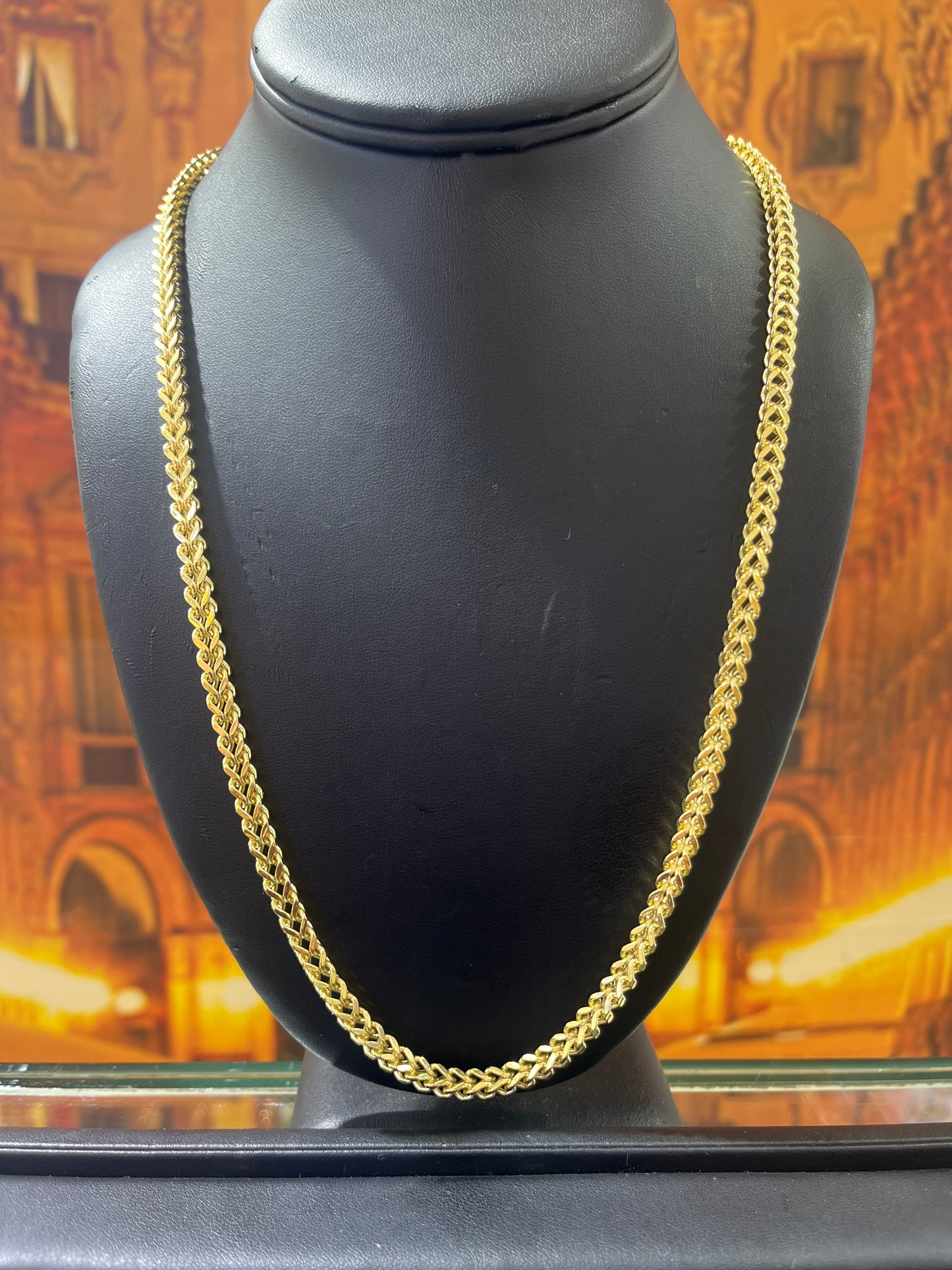 14KT Gold Chain - 5mm Franco Design
