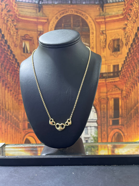 14KT Gold Chain - Heart Gucci Design