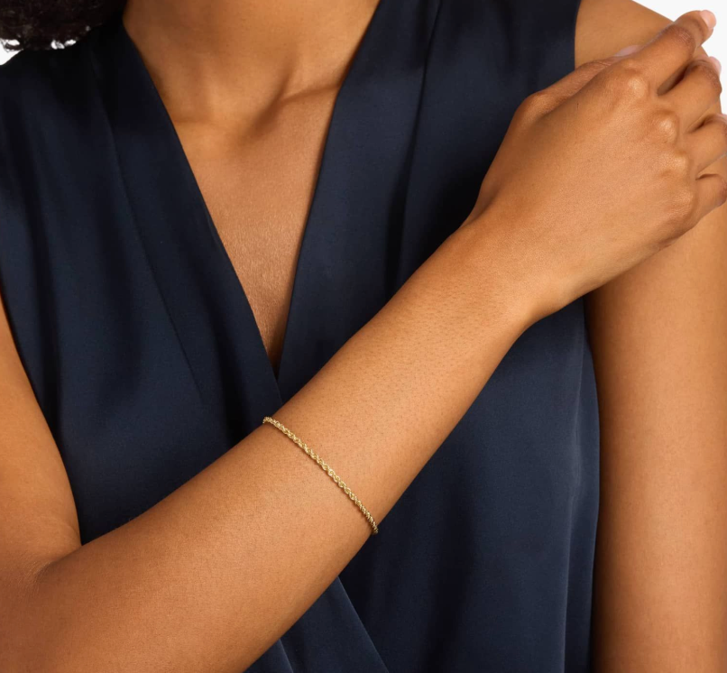 14KT Gold Bracelet - Rope Design 2.5mm