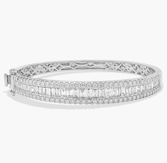 Baguette Diamond Channel Bangle (5.00cts)