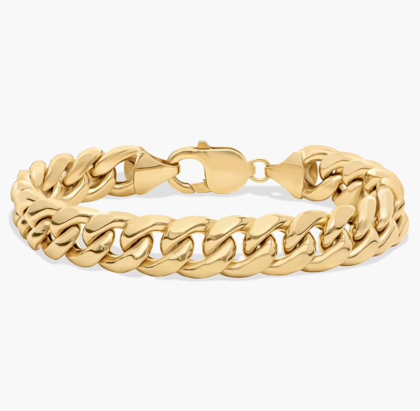 14KT Gold Bracelet - Miami Cuban 11mm 8"